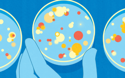 Humans & the Microbiome illustration