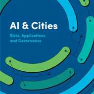 Cover of the Mila-UN report titled “AI and Cities”