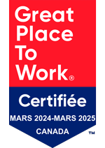 Great Place to Work Certifiée Mars 2024-Mars 2025 Canada