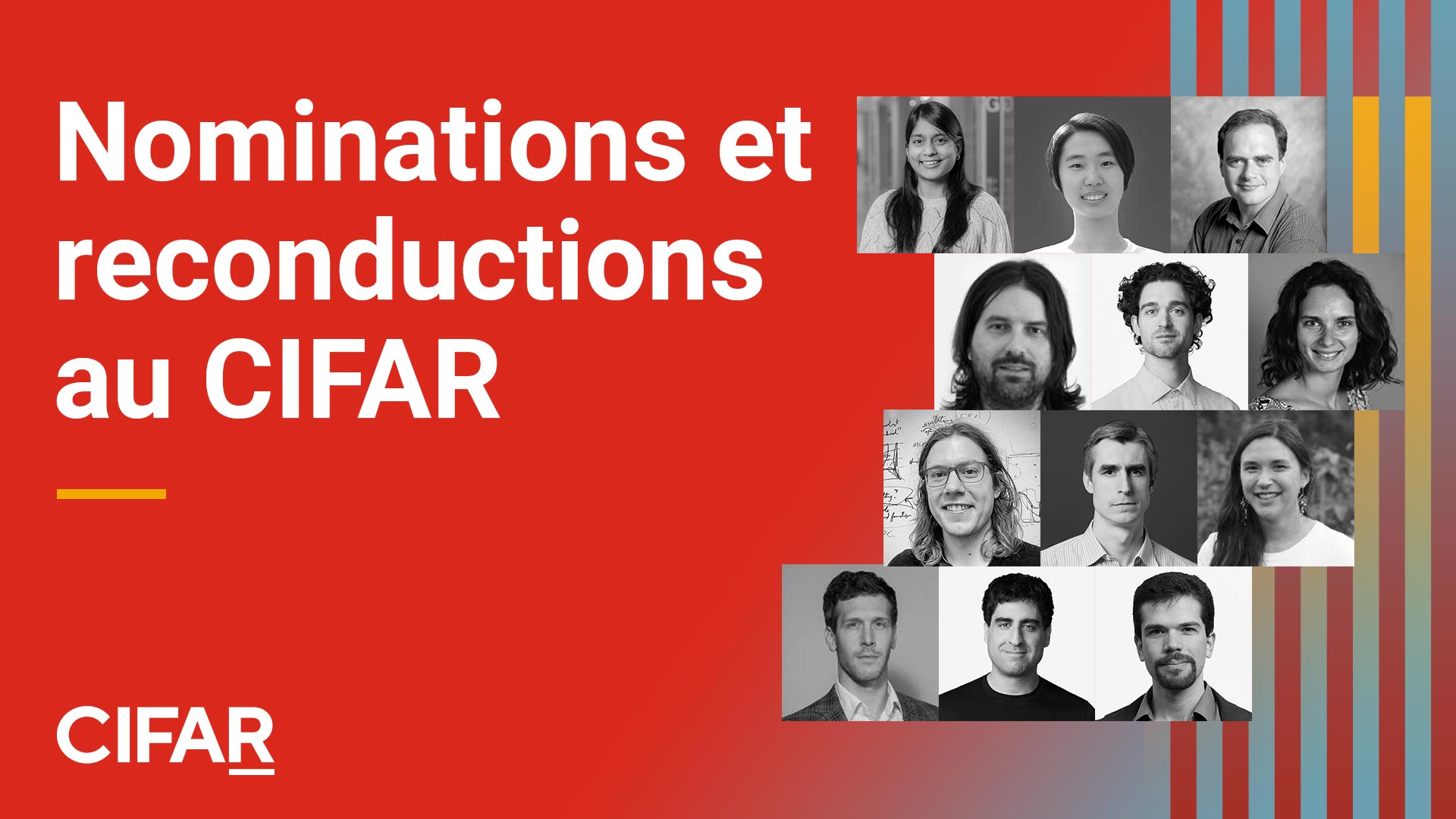 Avancement de la recherche en IA au Canada : nomination de titulaires de chaires en IA Canada-CIFAR