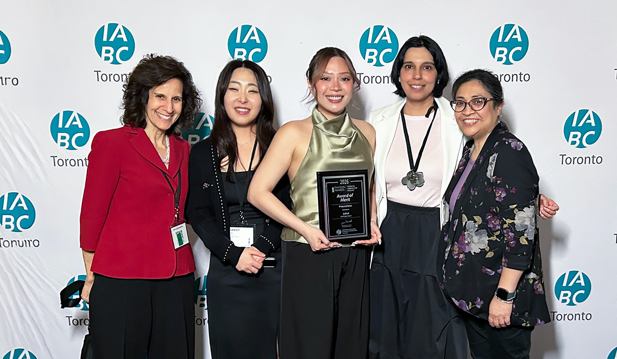 CIFAR staff at the award ceremony. 